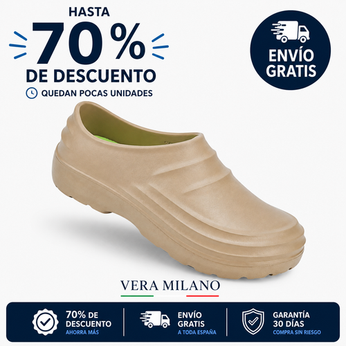 Vera Milano Comfort Pro – Zueco Unisex Antideslizante