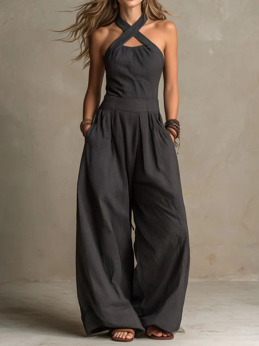 Vera Milano / Mono de diseño con cuello cruzado